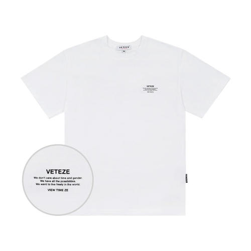 VETEZE 베테제 Basic Half T-Shirts (White)